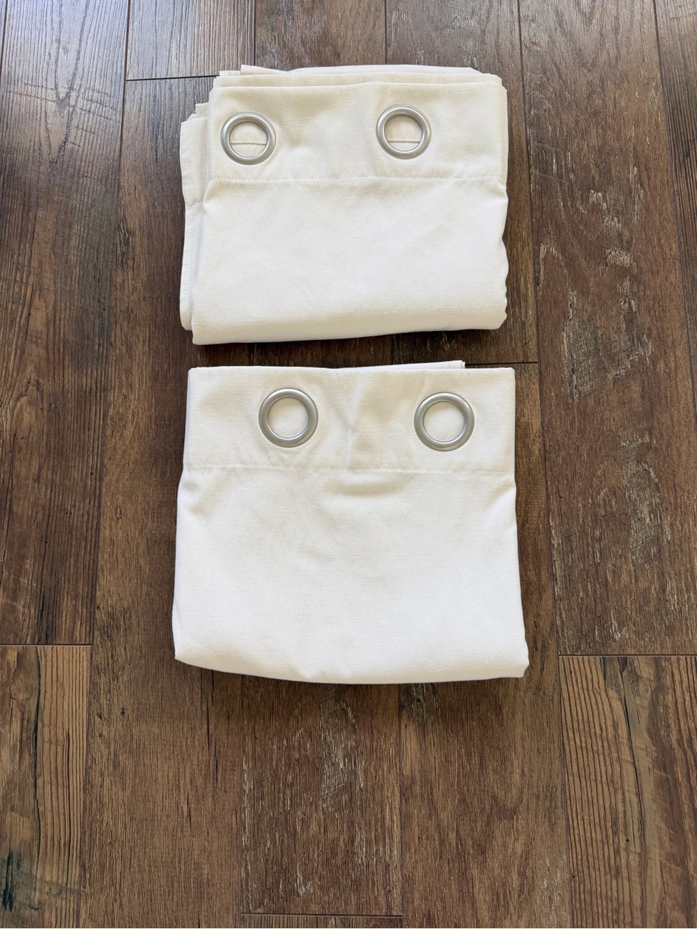 Light Sheer Grommet Curtain Set of 2 Panels  - Cream